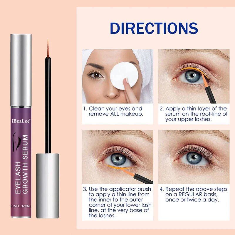 Sklep z kosmetykami Serum do wzrostu Szybkie wzmocnienie brwi Lifting rzęs Wydłużanie grubszych rzęs Kobiety Piękno_voghion.com