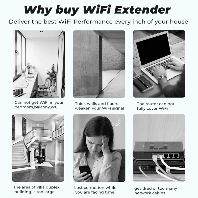 Wifi maģistrāles paplašinātāja signāla pastiprinātājs 1200 Eiropas, Lielbritānijas un Amerikas 5G maršrutētāja vadi bez maksas_voghion.com