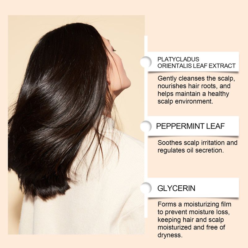 HOEGOA Herbal Oil Control Nourishes Cleanses Hair Smooth Glossy Natural Voluminous Shampoo Soap_voghion.com