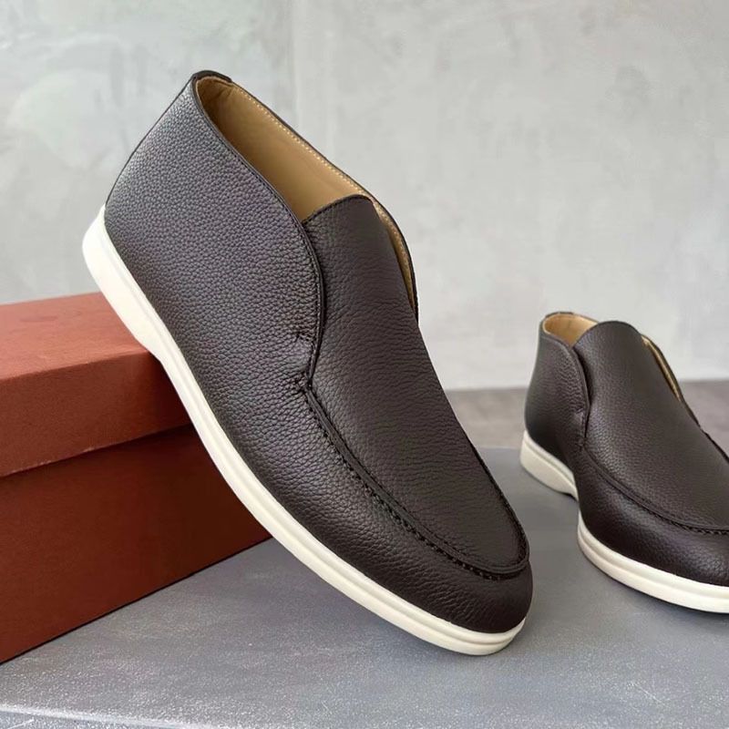23 Neue Le Fu-Schuhe für Männer und Frauen, flache Sohlen für Faule, Freizeitschuhe aus Leder mit einem Fuß, Schuhe in Übergröße_voghion.com
