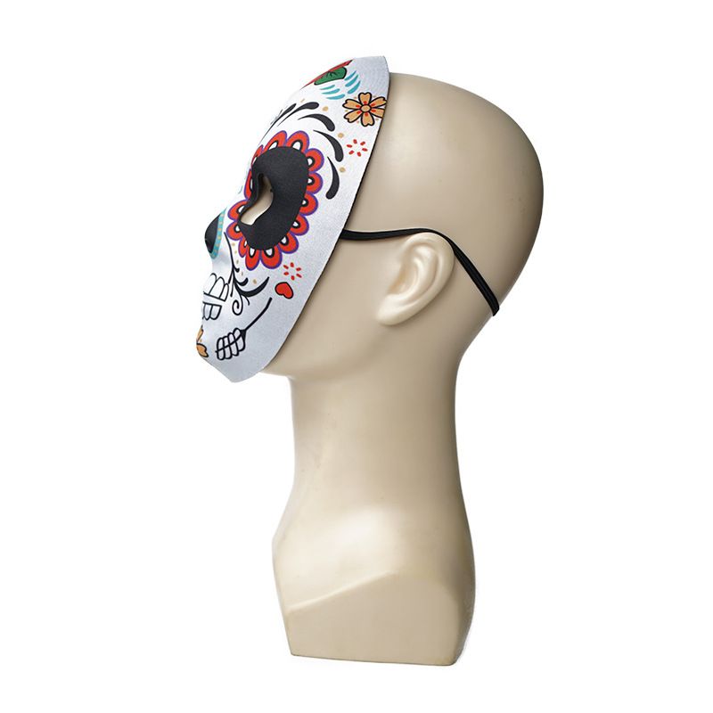 Maschera per il trucco di Halloween, trucco facile e veloce, ballo di fine anno, spettacolo teatrale, trucco spaventoso, maschera leggera, trucco abbinato_voghion.com