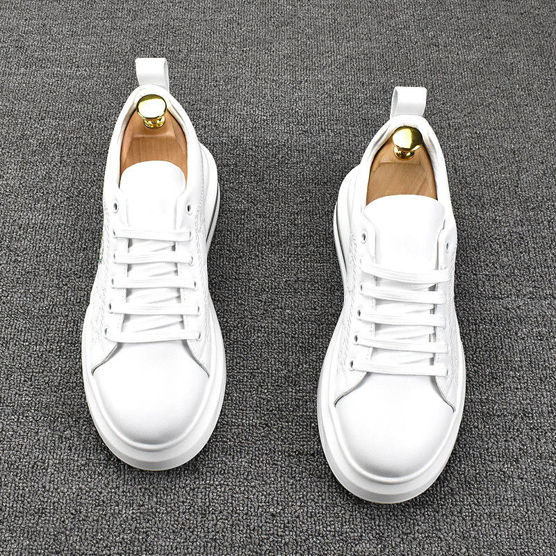 Piastra di altezza interna Versione coreana del nuovo fondo spesso traspirante a banda bassa primaverile e autunnale con la tendenza delle scarpe da uomo _voghion.com