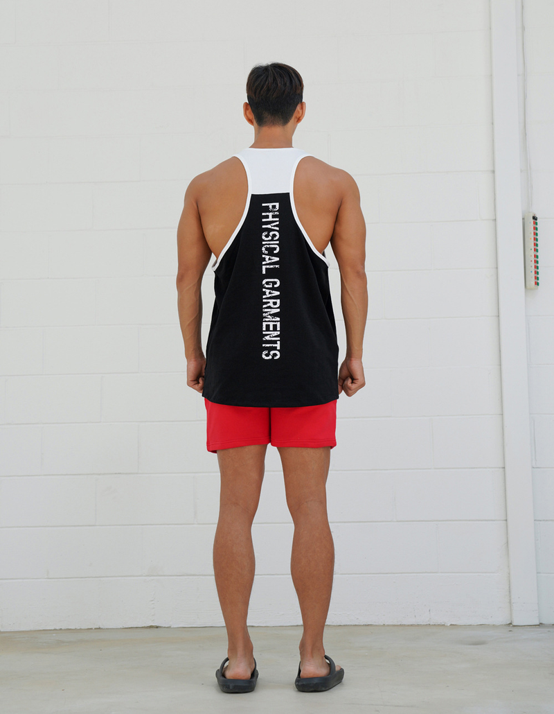 2023 Summer New Men's Sports Leisure Running Fitness Basketball Training Cotton Elastic Loose Tank Top_voghion.com