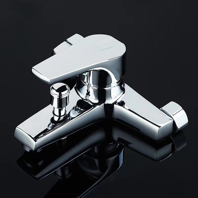 Meubles de maison robinet mélangeur en cuivre robinet d'eau chaude et froide salle de bain douche pommeau de douche chauffe-eau baignoire triple douche double fleur_voghion.com