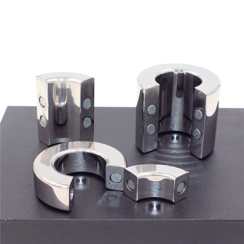 Magnetische Lock Metall Hodensack Anhänger Ball Stretcher Hoden Gewicht Ring Zurückhaltung Edelstahl Sex Spielzeug Für_voghion.com