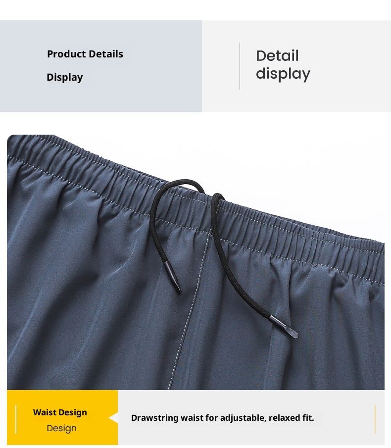 RenMou Men's Sports Running Marathon Track Loose Three-Quarter Quick-Dry Inner Lining Anti-Exposure Double-Layer Fitness Shorts_voghion.com