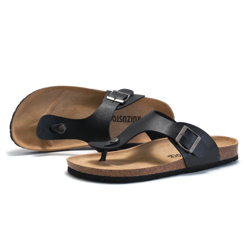 Sandale Ruizu Couple Plut de vară Sandwich pentru bărbați, ediție coreeană Sandale la modă, papuci casual cu model herringbone pentru femei_voghion.com