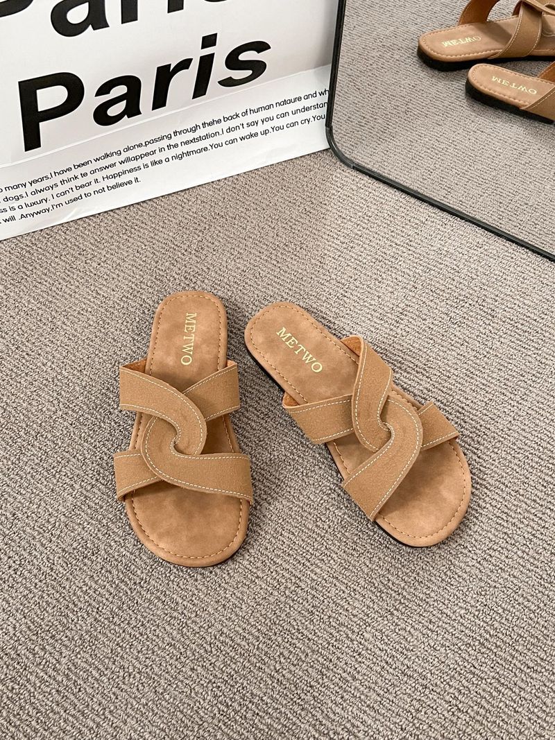 Sandali da donna in stile francese, stile fata, stile coreano, da spiaggia, da indossare all'aperto_voghion.com