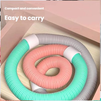 Oudao Silent Spring Hula Hoop per adulti Fitness Tubo morbido in PVC Colore macaron Attrezzatura per esercizi addominali per la casa dimagrante_voghion.com