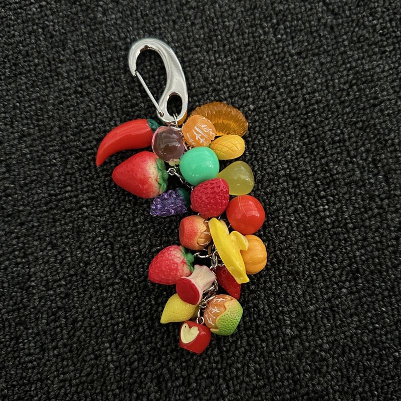 3D Three Dimensional Fruit Element Keychain Series Cute Female Pendant Bag Pendant_voghion.com