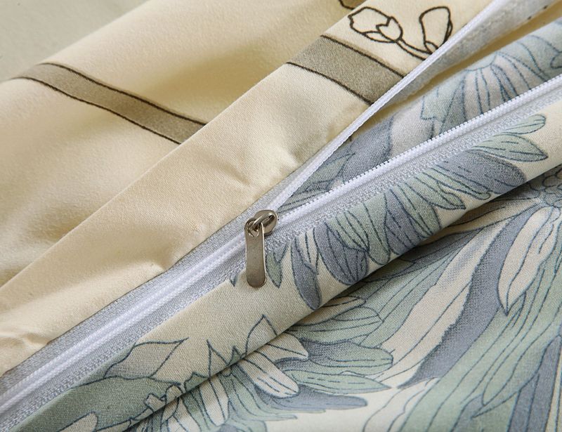 Bettbezug-Set mit Blumenmuster im Bohemian-Stil – 3-teiliges Bettwäscheset mit Vintage-Blumenmuster – weich gebürstetes Polyester – Aktivfarbstoff für langanhaltende Farben_voghion.com