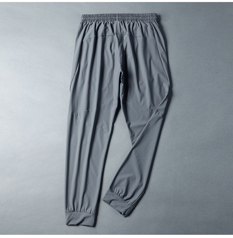 Hitro sušeče, ležerne, dihajoče, raztegljive tekaške hlače z majhnimi nogavicami, moške športne in fitnes hlače s klimatsko napravo_voghion.com