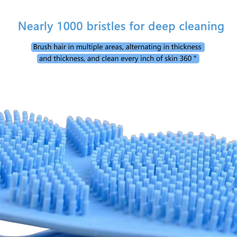 Silicone Powerful Back Scrubber Exfoliating Long Strip Dead Skin Remover Bath Brush For Men And Women_voghion.com