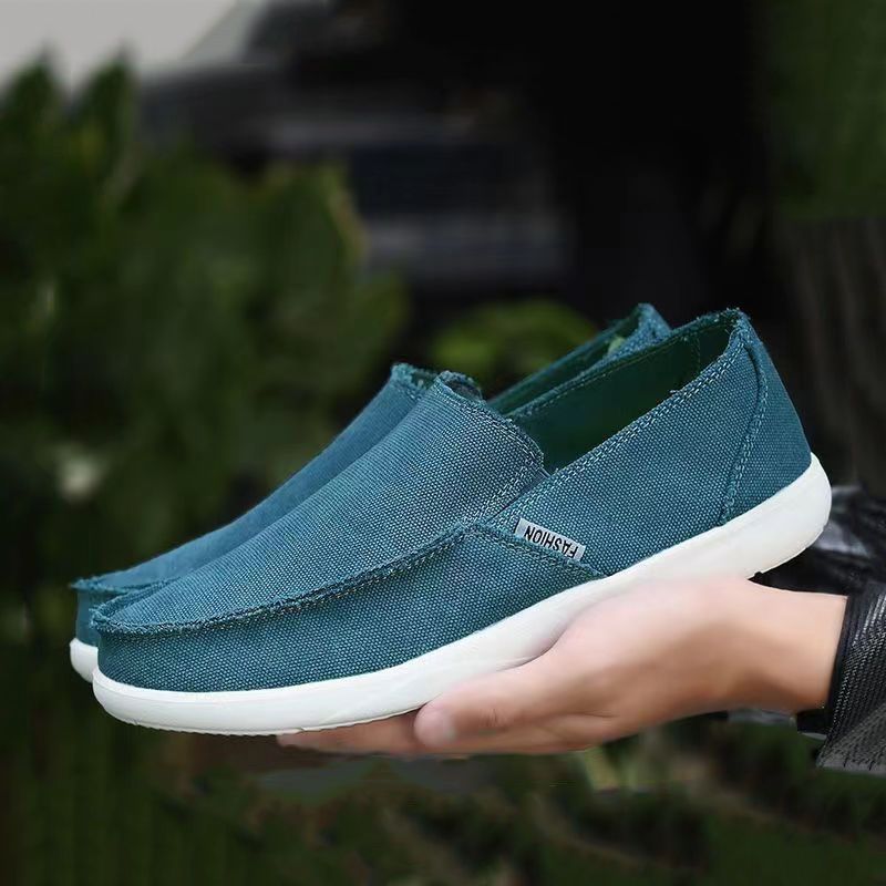 Unbeatable Quality Spring, Summer, Autumn, Winter Cloth One Foot Loose Lazy Men, Anti Odor And Breathable Canvas Shoes For Men_voghion.com