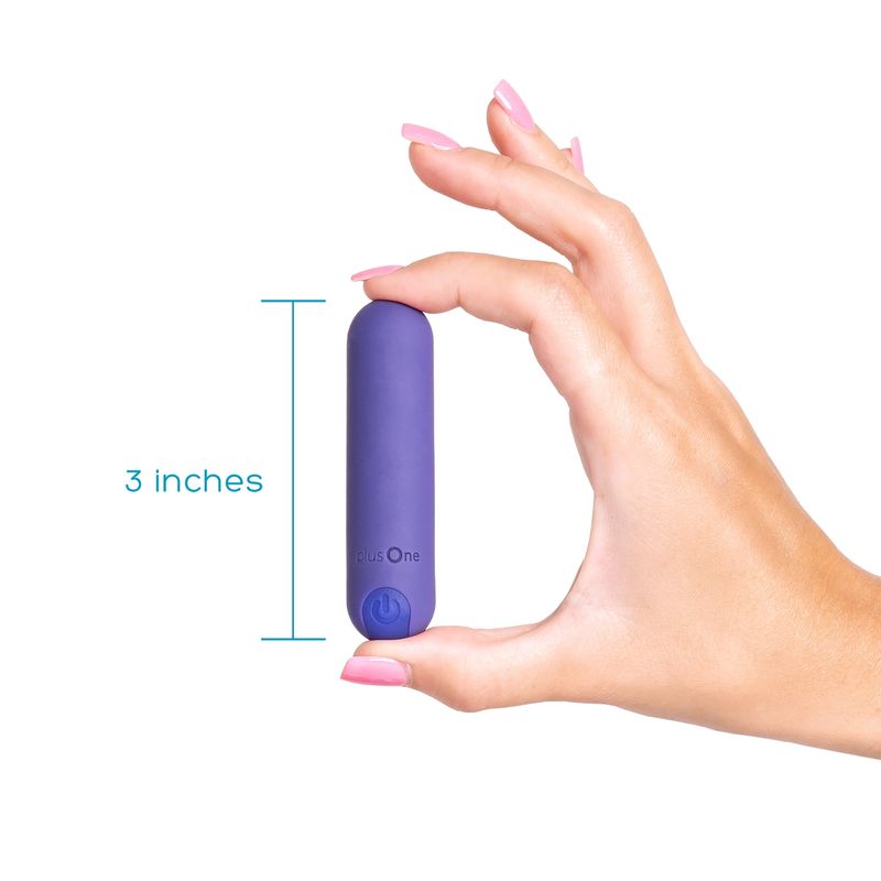 Massageador vibratório plusOne Soft Touch, 10 configurações de vibração, à prova d'água_voghion.com