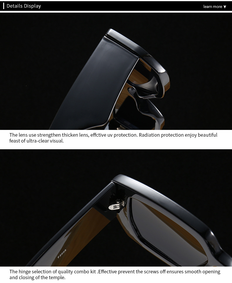 Occhiali da sole Polarizzatore antiriflesso anti-UV Coppia occhiali da sole_voghion.com