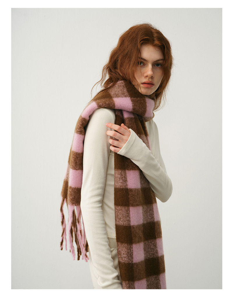 Verdickter klassischer Kaschmirschal mit großem Karomuster für Damen, weicher Winterschal mit Schachbrettmuster_voghion.com