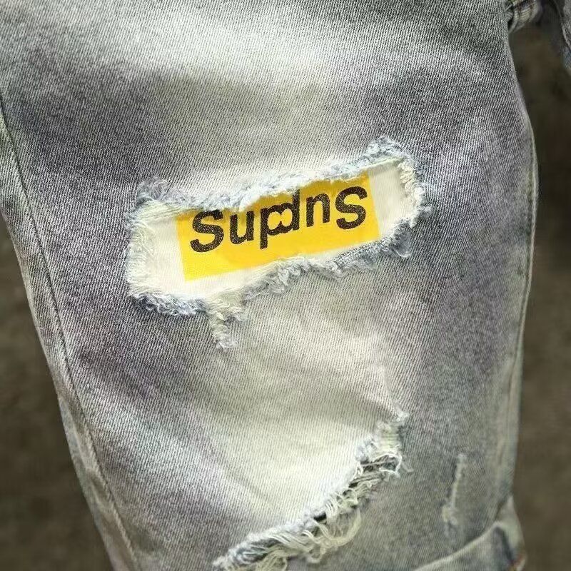 Herrenbekleidung Sommer Dünn Gewaschen All Match Große Größe Jeansshorts Mittellange Hosen Nicht Elastische Shorts_voghion.com