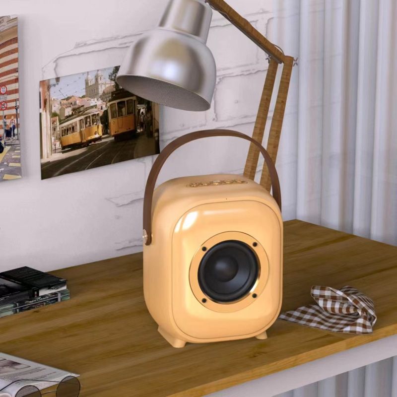 NR168D 10W Portable Outdoor Colorful Bluetooth Speaker Subwoofer(Coffee)_voghion.com