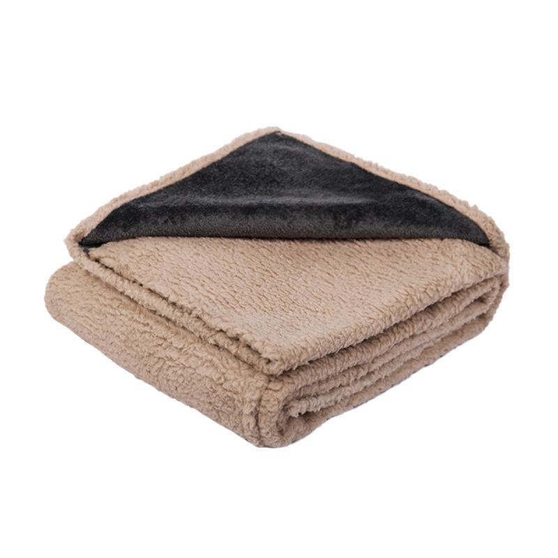 Waterproof Blanket Flannel Fleece Composite Thickened Pet Mat Dog Bed_voghion.com