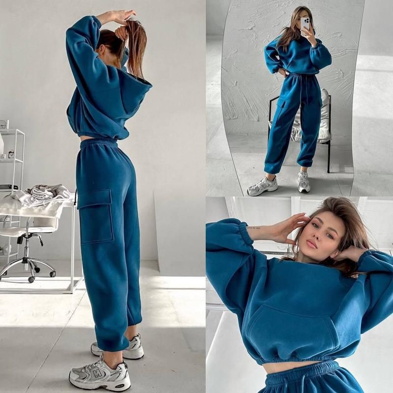 Ropa de mujer Otoño e invierno Ropa de mujer Nueva moda Deportes Ocio Suéter Traje_voghion.com