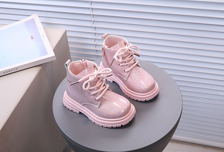 Children' Martin 2024 Autumn/Winter New Boy' Baby Shoe with Leather Surface Short and Front Strap Girl' Fahion_voghion.com