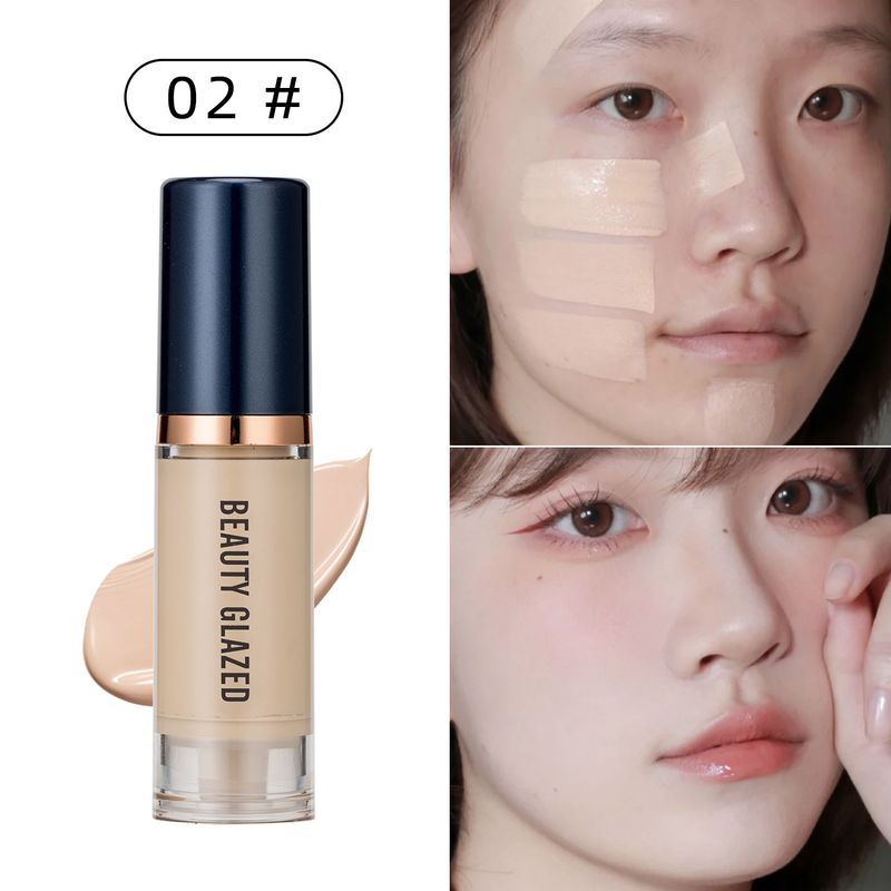 BEAUTY GLAZED 6-Farben-Flüssiggrundierung, halbdeckendes Make-up vor Milchpulver_voghion.com