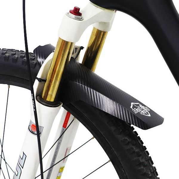 Mountain Mudguard Downhill Bike Carbon Fiber Pattern Mud Tile MUDGUARD Bicycle Accessories_voghion.com