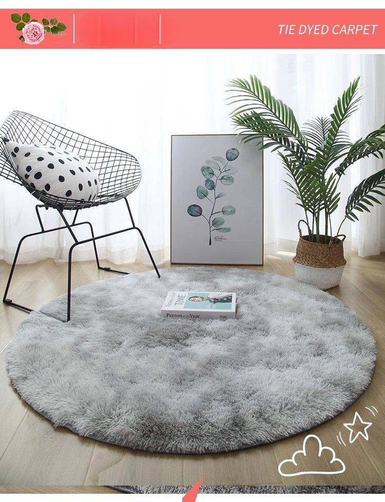 Tappeto Camera da letto Comodino Tappeto Soggiorno Divano Computer Trucco Poltrona Tappetino Foto Coperta Rotonda Peluche_voghion.com