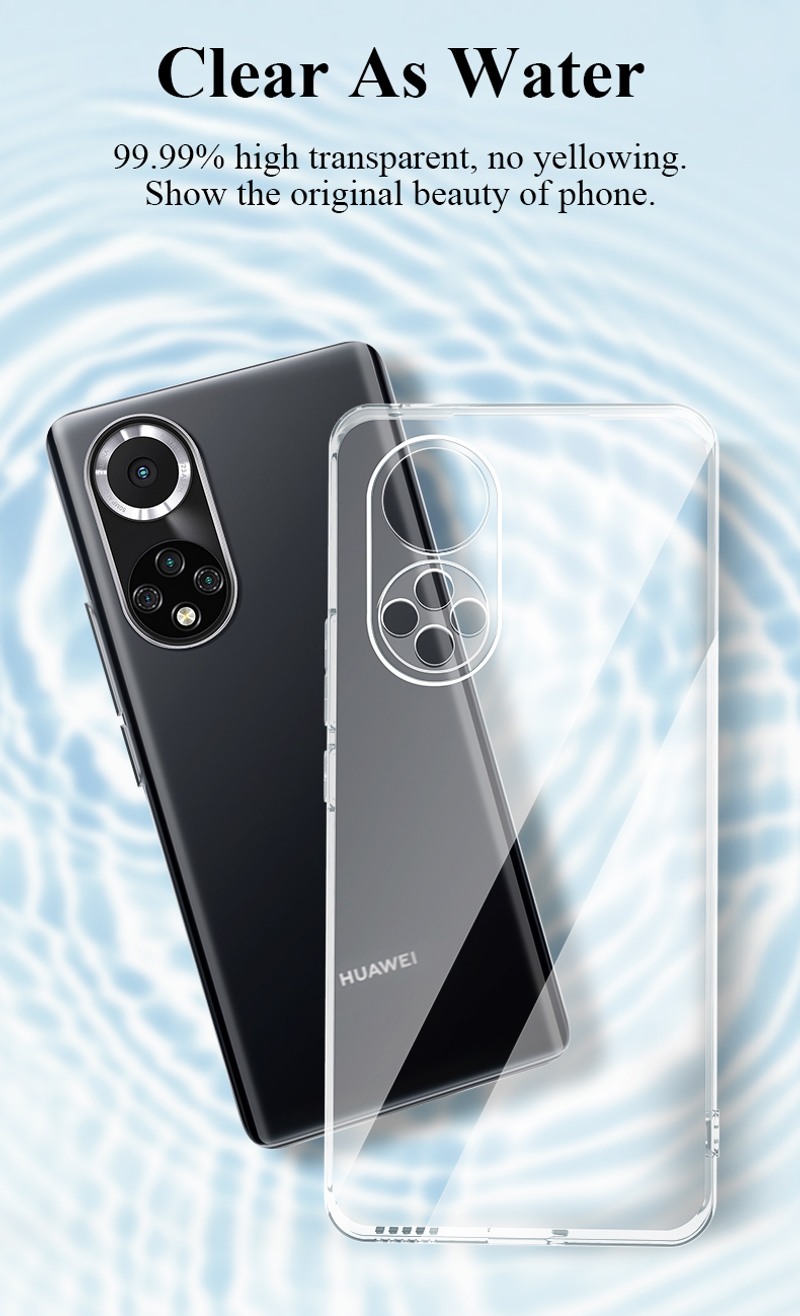 Ultradünne, durchsichtige Silikonhülle für Huawei Honor 60 50 30 Pro Lite 30S 30i Softcover für Honor_voghion.com