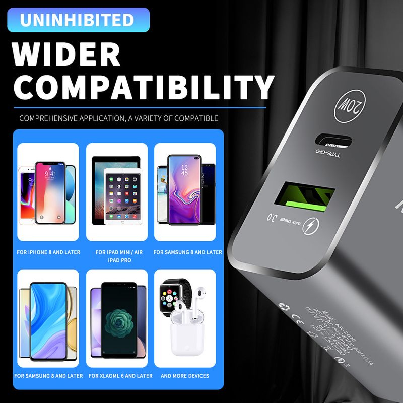 PD12W Handy-Ladegerät 5V2,4A USB+Typ-cPD-Ladekopf-Messadapter_voghion.com