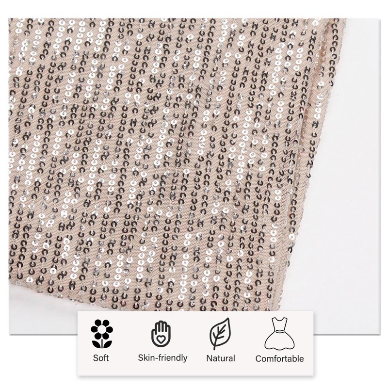 Abito da donna da donna con una spalla e paillettes di lusso con spacco elasticizzato e gamba aperta per la festa nuziale_voghion.com