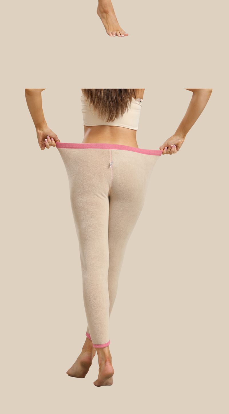 Thermische Knieschutz-Fleecehose für Damen und Herren – Ultradicke lange Winterunterhose mit antistatischem und antibakteriellem Gewebe_voghion.com