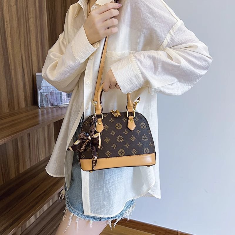Hong Kong echtes Leder Vintage Blume Licht Luxus für Frauen 2024 neue modische Handtasche Umhängetasche, High-End_voghion.com