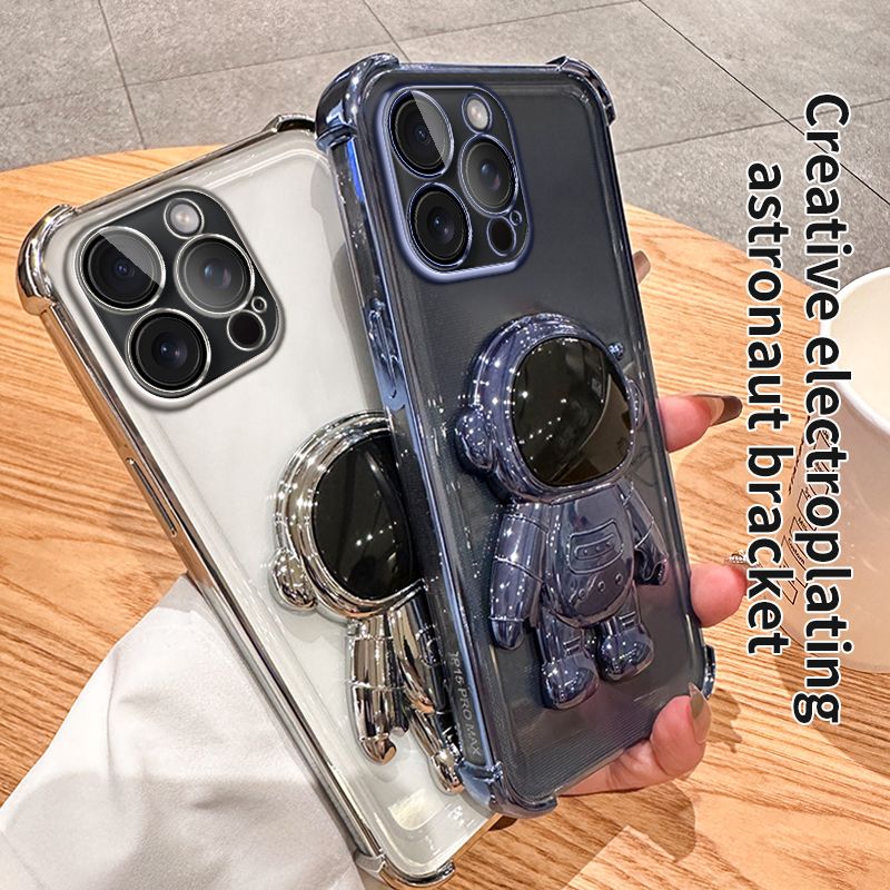 Electroplating Astronaut Case For Redmi Note 13 5G 13R Xiaomi 13T 12T POCO X6 F6 Pro M6 Corners Protect Phone Cover_voghion.com