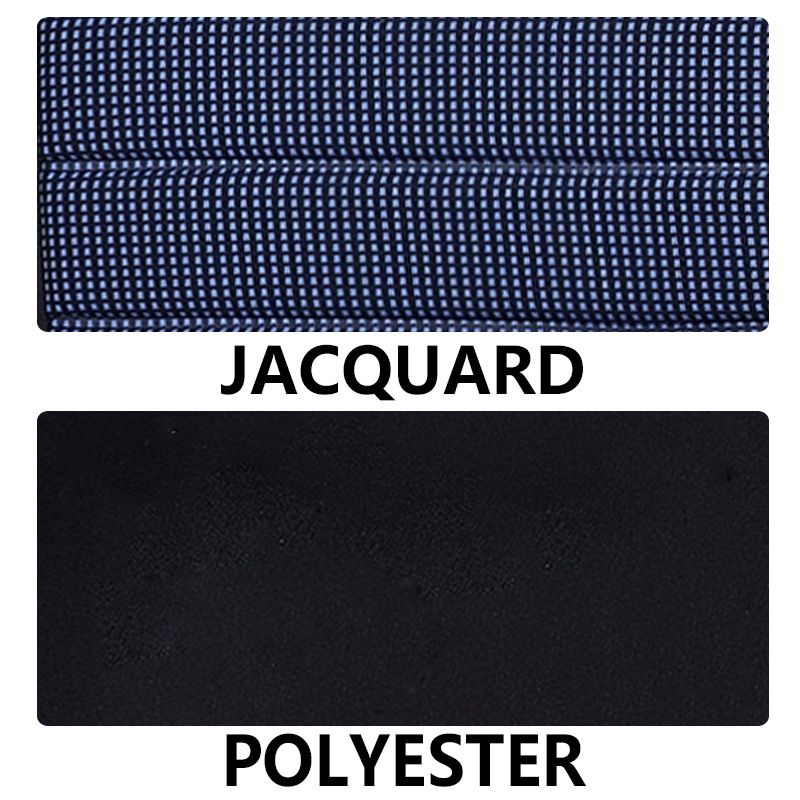 Donkerblauwe jacquard mesh stoffen stiksels autostoelhoes vier seizoenen algemeen doel kussen eenvoudig te installeren_voghion.com