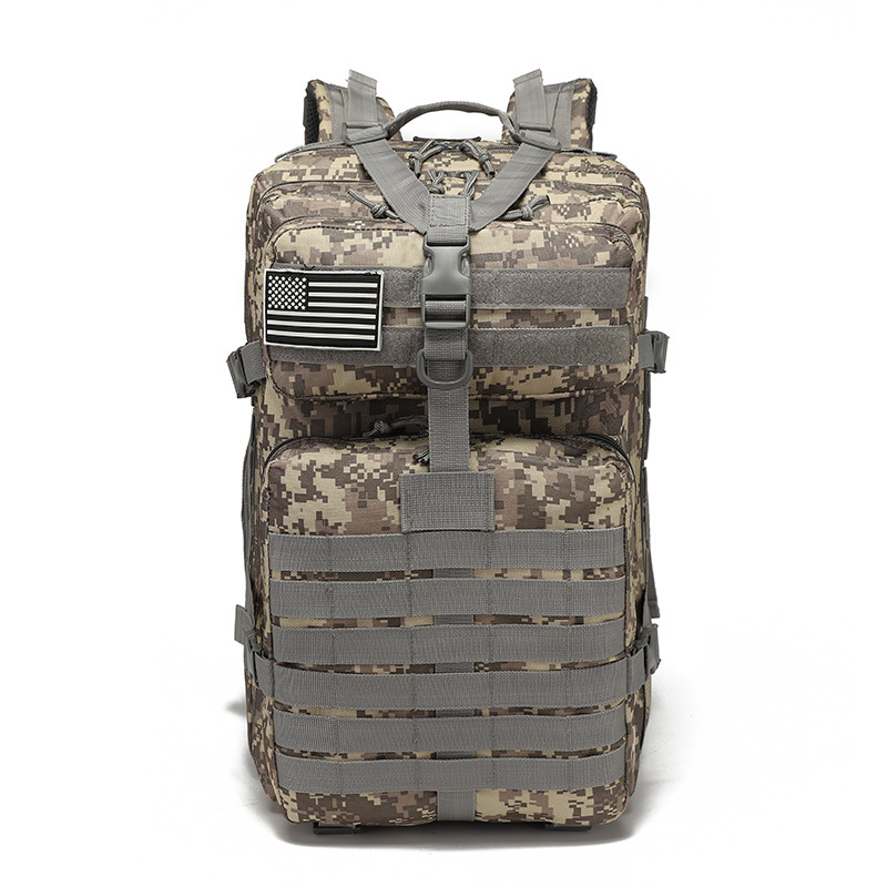 Outdoor Mountaineering Camouflage Tactical Cycling Backpack, Hiking Equipment, Camping Mesh Bag, New 3P Backpack_voghion.com