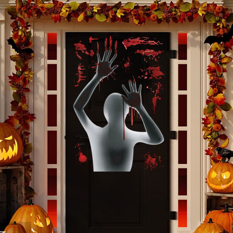 Horror Halloween self-adhesive ghost shadow handprint AFH1243 party window decoration wall sticker_voghion.com