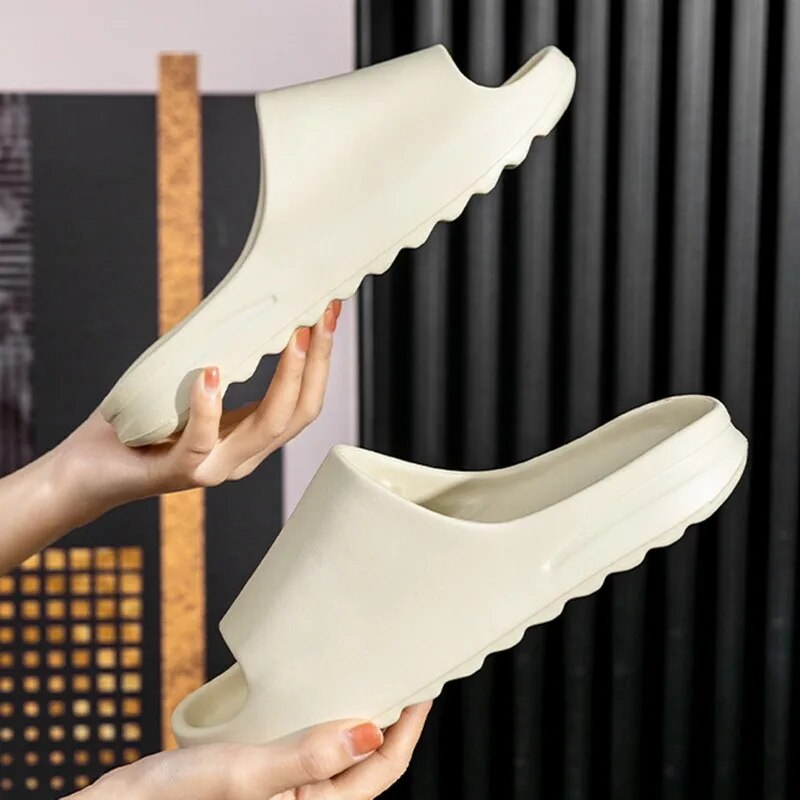 Sommarstrand Ourdoor Moln Rutschkanor Dam Tofflor Inomhus Eva Mjuka flipflops Män Tjock sula Anti-halk Fritidsskor Dam Sandaler_voghion.com