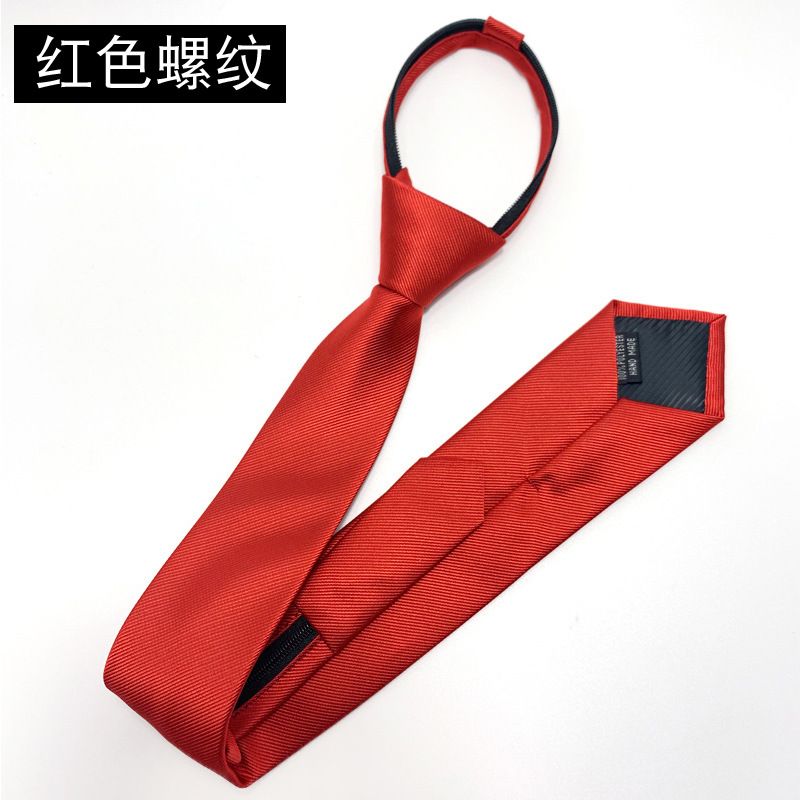 Cravate tendance pour hommes et femmes, étudiante, simple, pratique et décontractée, style minimaliste, coupe étroite, 6 cm, bleu marine_voghion.com