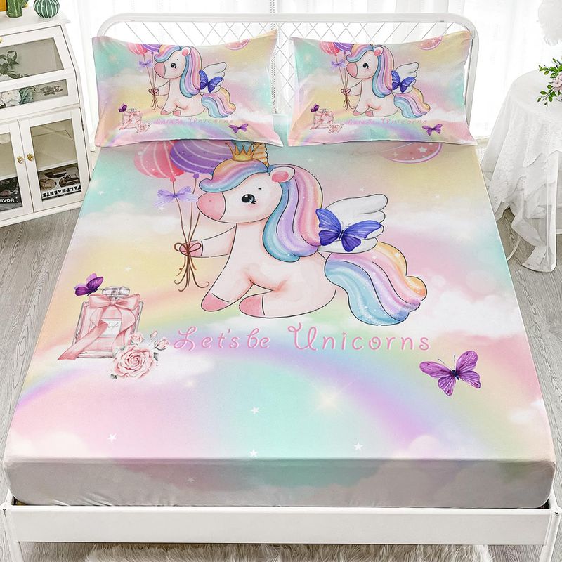 Set di lenzuola con stampa digitale, tre pezzi, motivo gatto animale_voghion.com