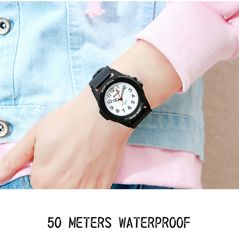 Orologio sportivo al quarzo con quadrante luminoso - Cassa in resina leggera, vetro minerale, impermeabile fino a 30 m, display analogico-digitale, movimento luminoso, orologio da studente_voghion.com