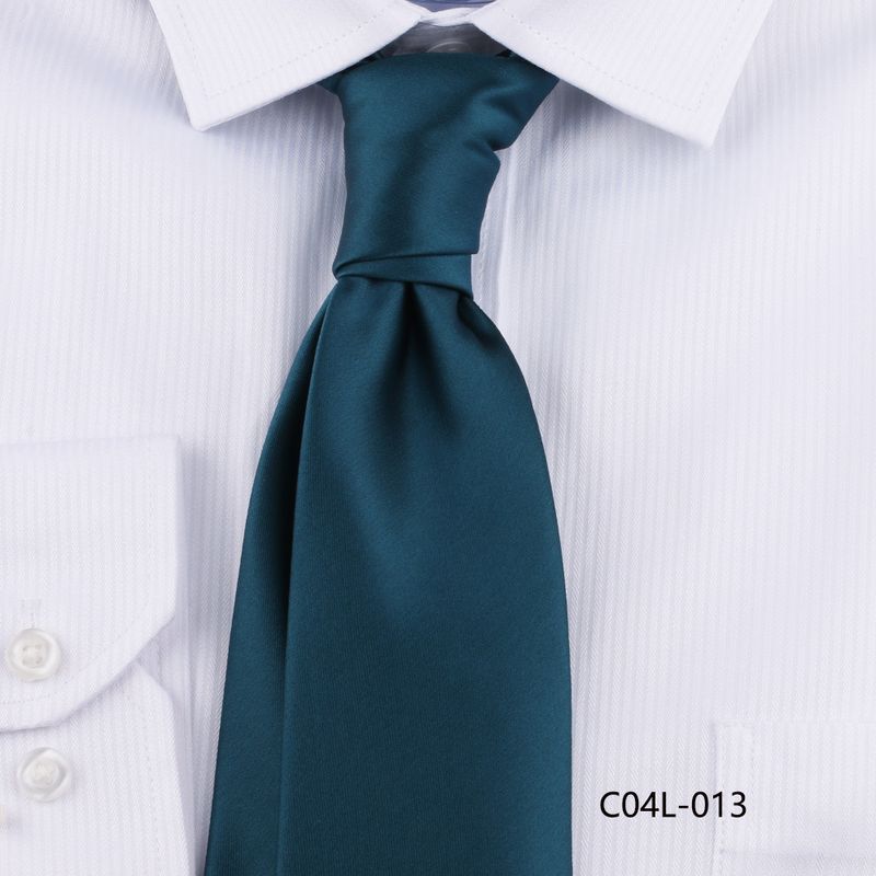 Cravate de costume décontractée pour homme, 7 cm, tricotée à la main, couleur unie, noire, accessoire de costume_voghion.com