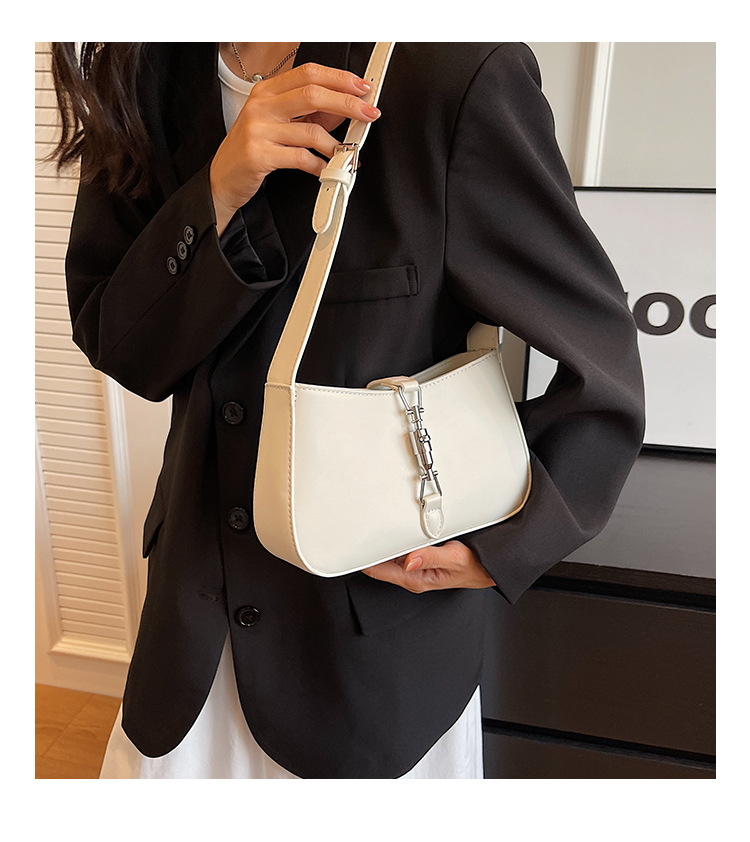 Cross-border French Niche Ladies Bag 2023 New High-end Armpit Bag Retro Texture one-shoulder Messenger bag_voghion.com