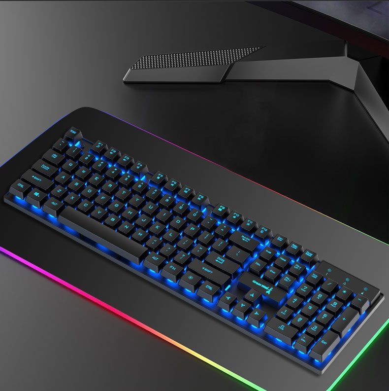Great Wall K16 Tastatur-Maus-Set, mechanisches Gefühl, verkabelt, leuchtend, USB, schwebend, PUBG, Gaming-Laptop, universell_voghion.com