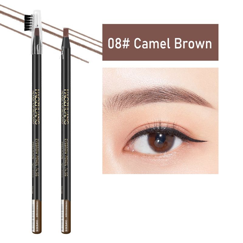HAOZHUANG 8 Colors Pull Line Eyebrow Pencils With Soft Brush Waterproof Long Lasting Permanent Makeup Tattoo Accessories_voghion.com