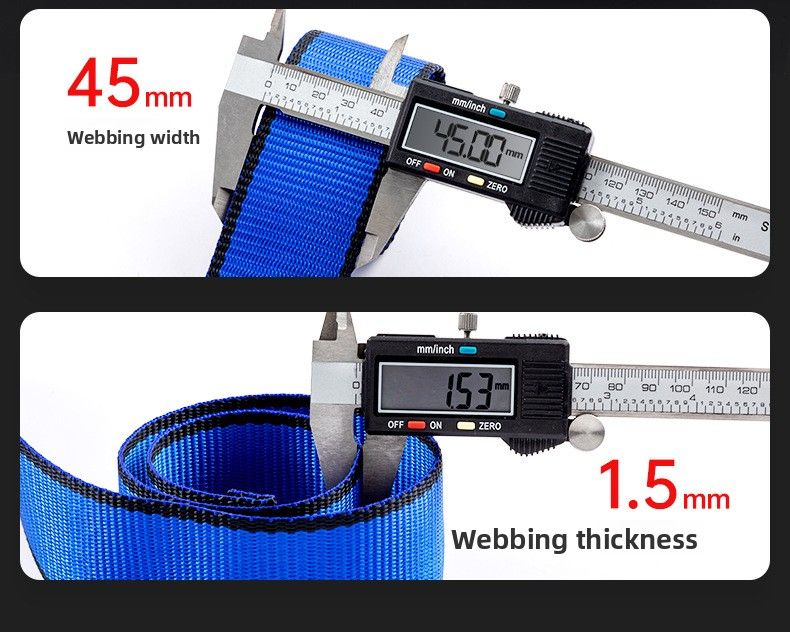 Hexin New National Construction Standard Five-Point Double Hook Buffer Pack European Style Safety Belt_voghion.com