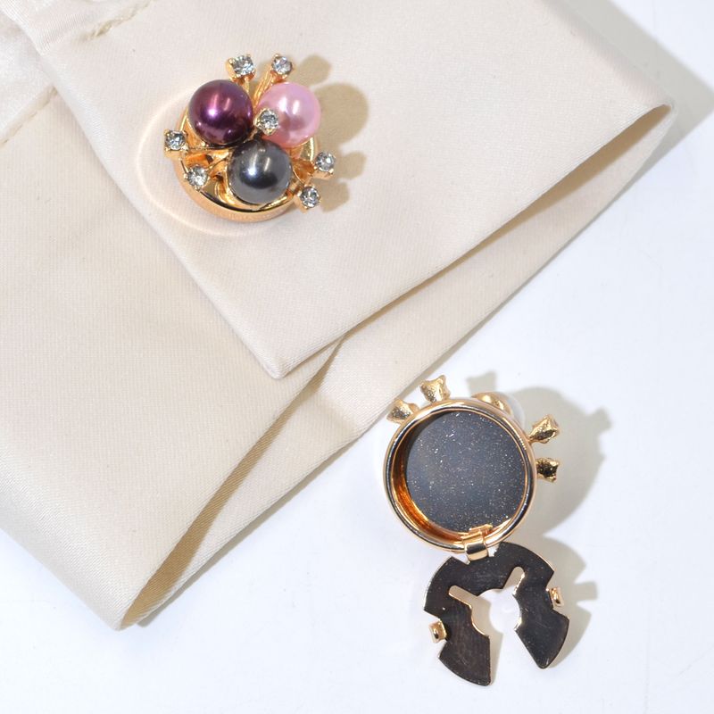 Copribottoni con strass alla moda - Accessori per camicie glamour in stile tartaruga_voghion.com