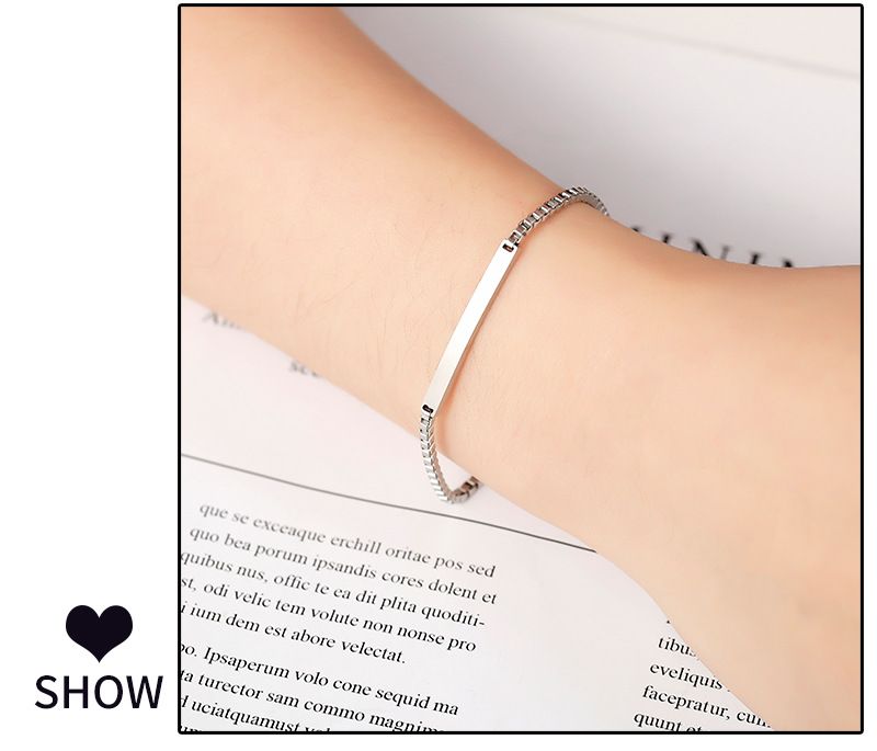 Hot Selg Titanium Steel Non Fading Jewelry, High-end And Niche, Suitable For Engraving Characters, Couple's Hand_voghion.com
