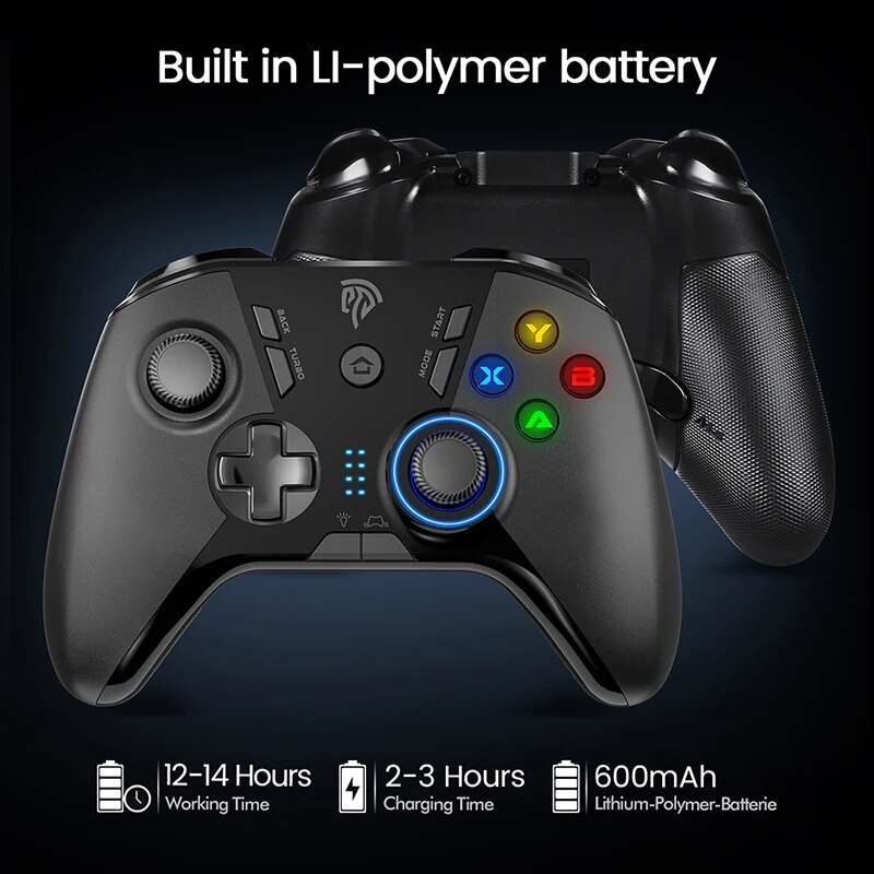 EasySMX 9110 manette de jeu USB sans fil 2.4G, contrôleur de manette de PC Programmable pour ordinateur Windows, PS3, Android Smart_voghion.com